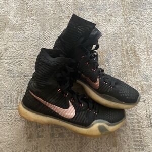 Kobe Elite High Black Size 8.5 Men's Basketball Shoes Great Tread!